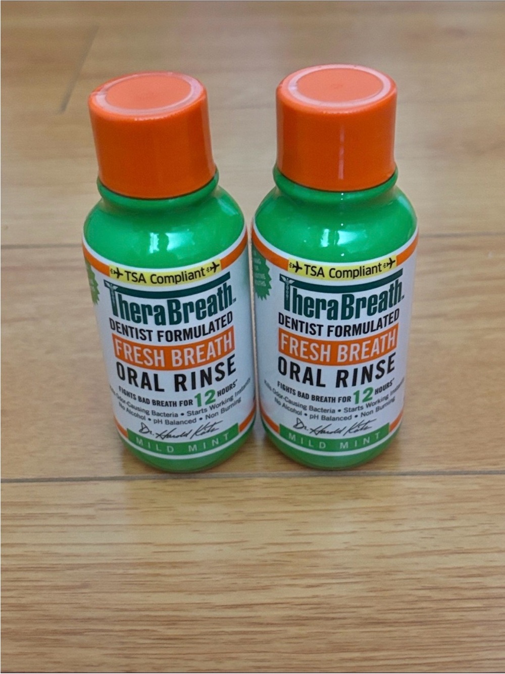 TheraBreath Fresh Breath Oral Rinse Travel Size Set of 2